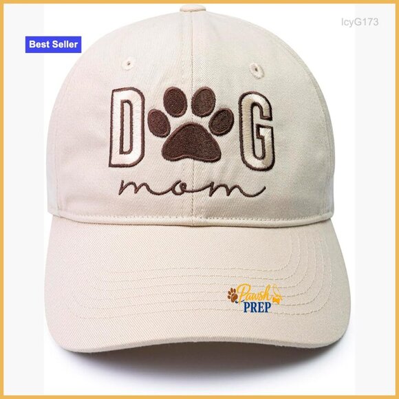 Adjustable Embroidered Dog Mom Baseball Cap, Cotton Hat for Women main image 4